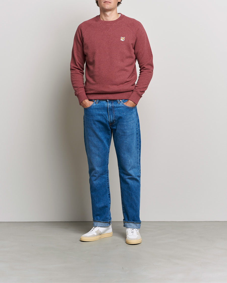 Herren | Pullover | Maison Kitsuné | Fox Head Sweatshirt Wine