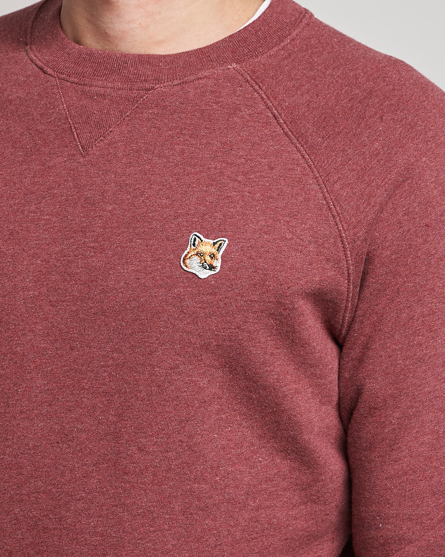 Herren | Pullover | Maison Kitsuné | Fox Head Sweatshirt Wine