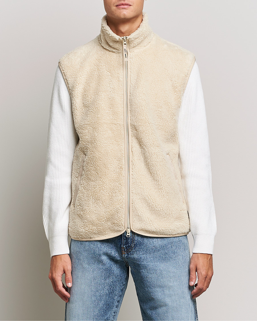 Herren | Pullover | Samsøe Samsøe | Samsøe & Samsøe Rune Fleece Vest Brown Rice