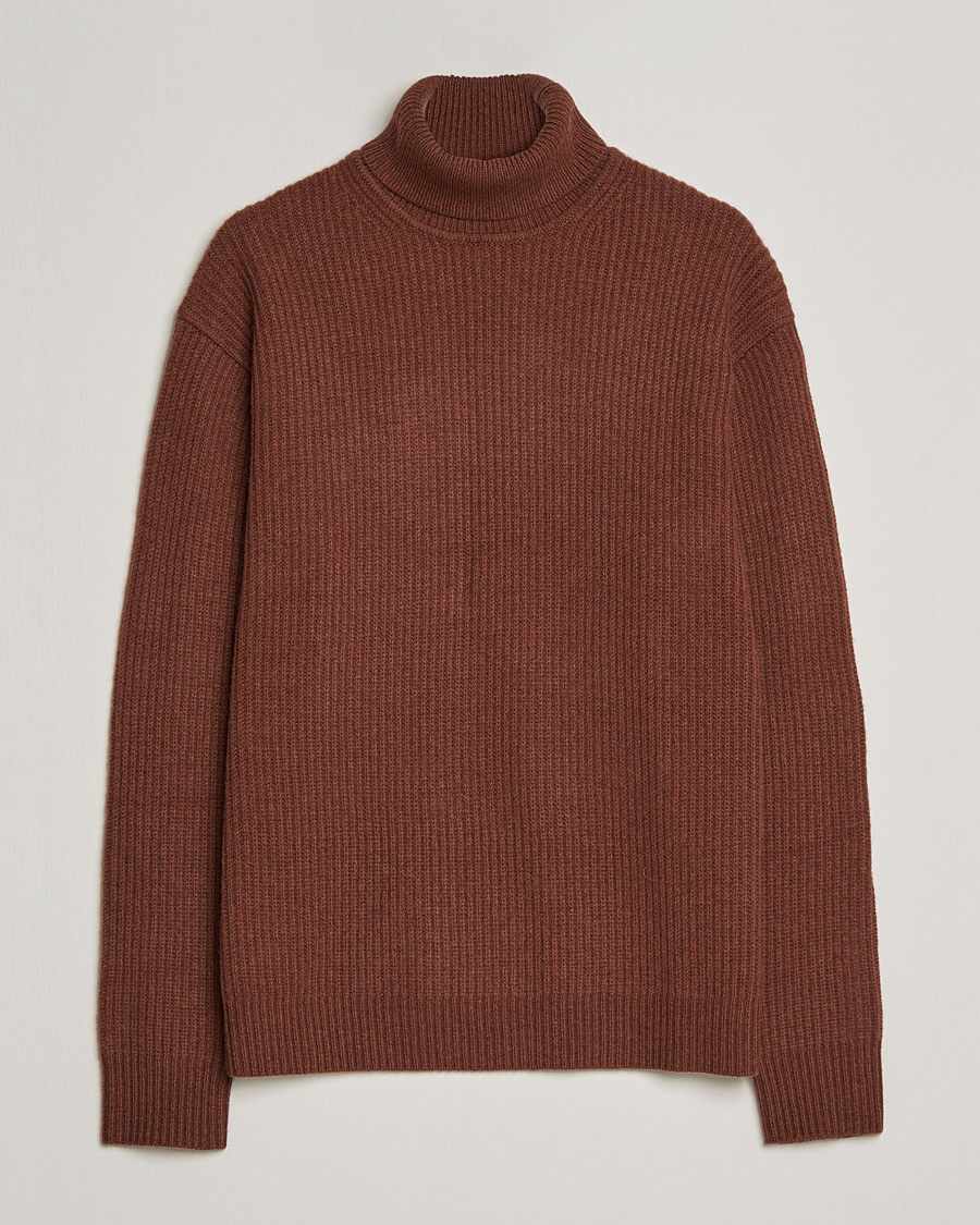 Herren | Pullover | Samsøe Samsøe | Samsøe & Samsøe Logan Heavy Knitted Roll Neck Cappuccino