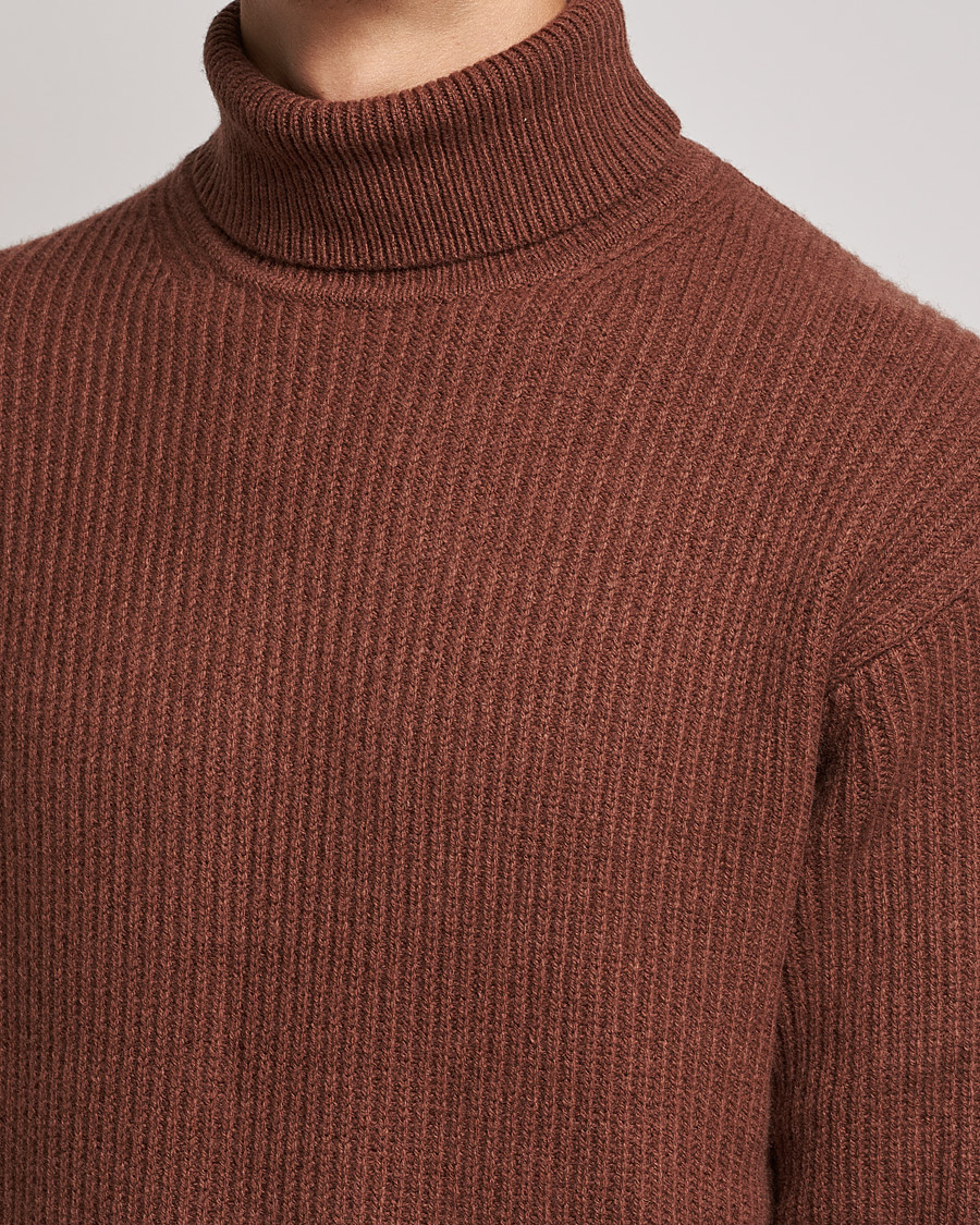 Herren | Pullover | Samsøe Samsøe | Samsøe & Samsøe Logan Heavy Knitted Roll Neck Cappuccino