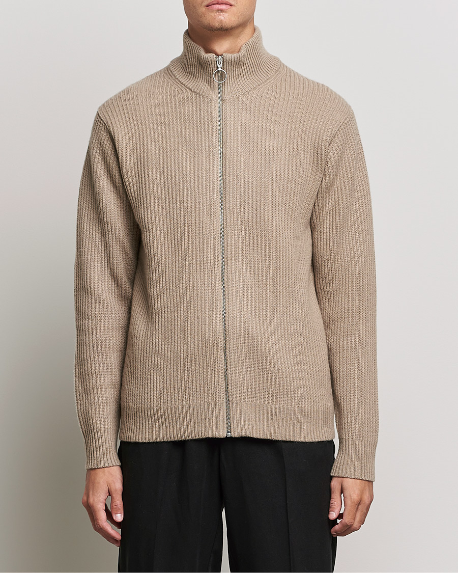 Herren | Pullover | Samsøe Samsøe | Samsøe & Samsøe Logan Heavy Kniited Zip Cardigan Winter Twig