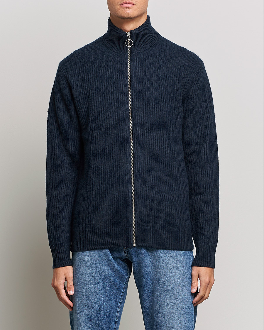 Herren | Pullover | Samsøe Samsøe | Samsøe & Samsøe Logan Heavy Kniited Zip Cardigan Salute