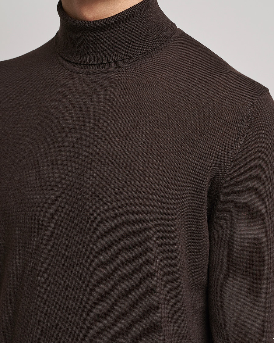 Herren | Pullover | Samsøe Samsøe | Samsøe & Samsøe Flemming Superfine Merino Wool Roll Neck Mole