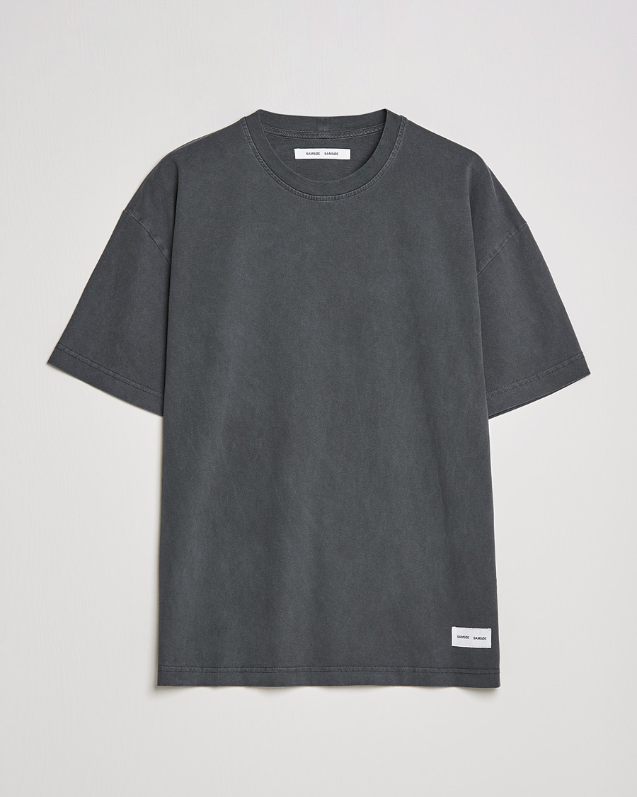 Herren | T-Shirts | Samsøe Samsøe | Samsøe & Samsøe Pigment Organic Cotton T-Shirt Black