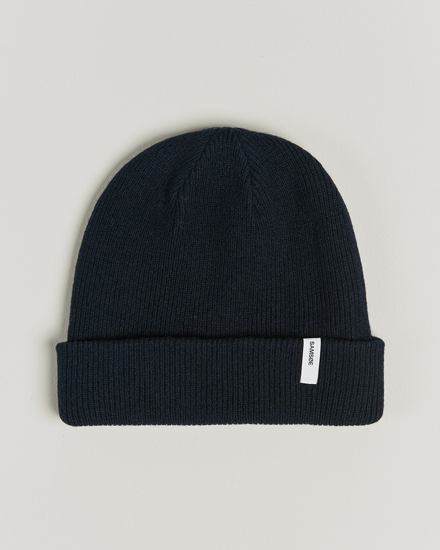 Herren | Samsøe & Samsøe Lambswool Beanie Sky Captain | Samsøe Samsøe | Samsøe & Samsøe Lambswool Beanie Sky Captain