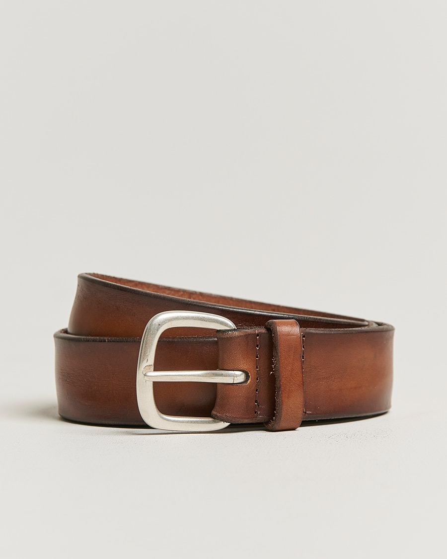 Herren | Orciani Vachetta Belt 3,5 cm Cognac | Orciani | Vachetta Belt 3,5 cm Cognac