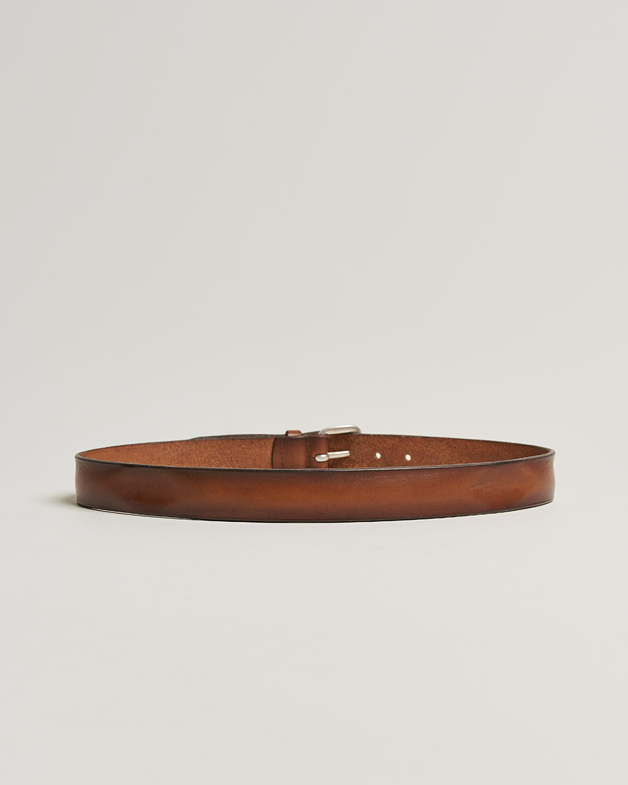 Herren | Orciani Vachetta Belt 3,5 cm Cognac | Orciani | Vachetta Belt 3,5 cm Cognac
