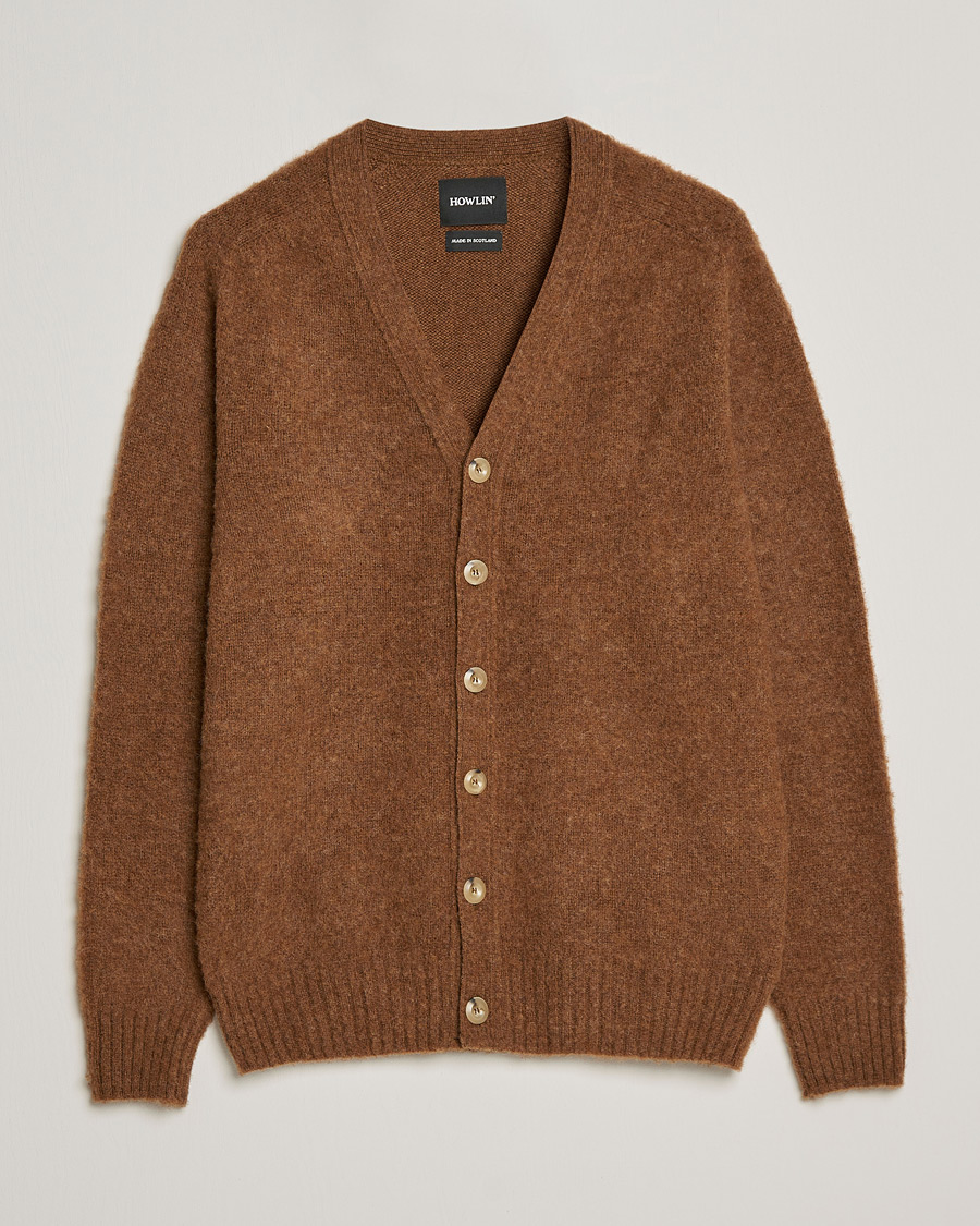 Herren | Pullover | Howlin' | Brushed Wool Cardigan Nuts