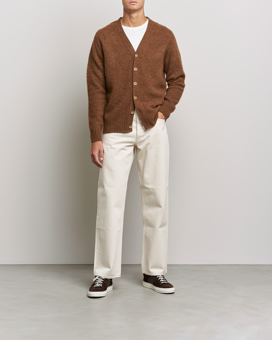 Herren | Pullover | Howlin' | Brushed Wool Cardigan Nuts