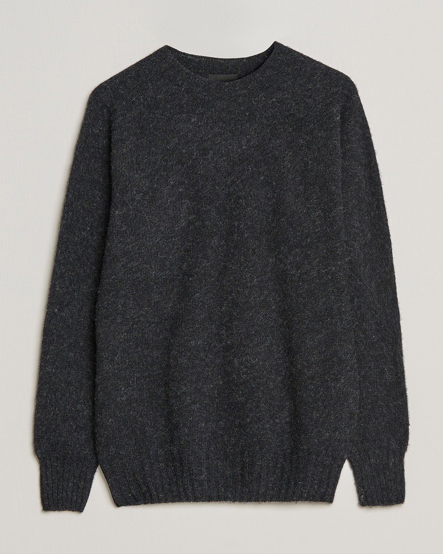 Herren | Pullover | Howlin' | Brushed Wool Sweater Charcoal