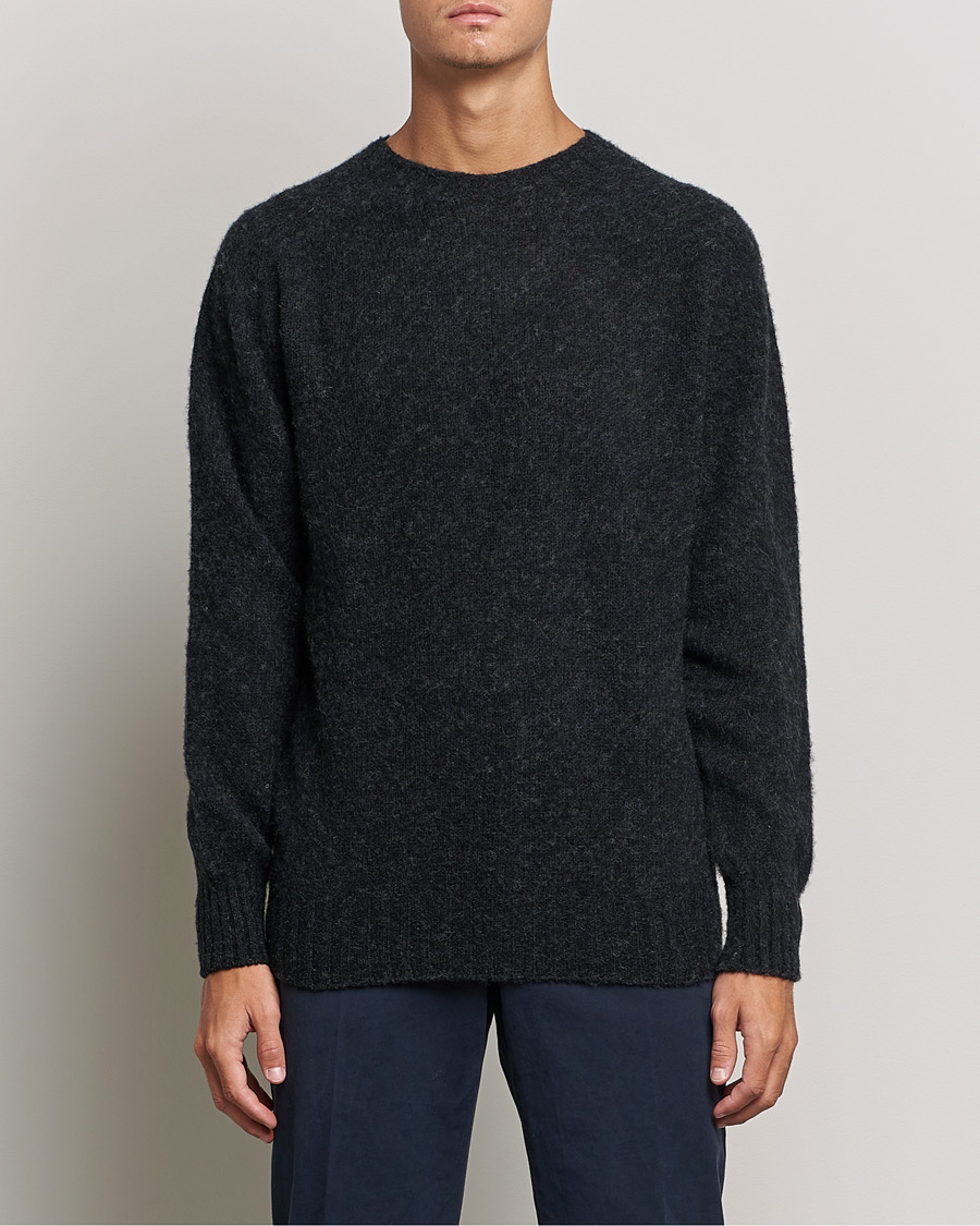 Herren | Pullover | Howlin' | Brushed Wool Sweater Charcoal