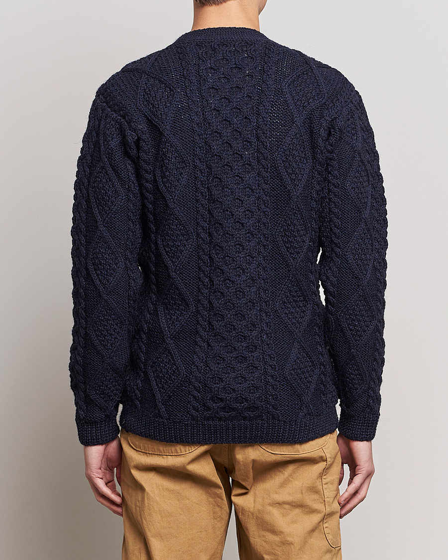 Herren | Pullover | Howlin' | Cable Knitted Wool Cardigan Navy