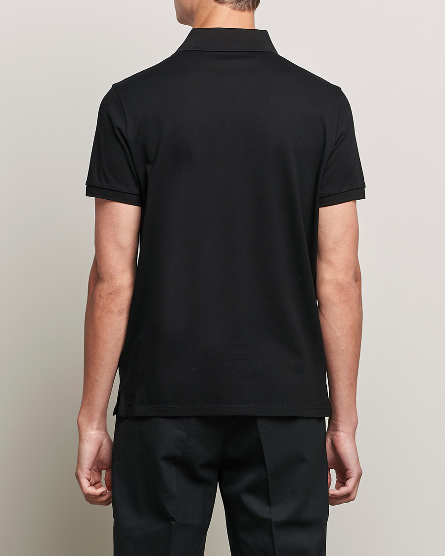 Herren | Poloshirts | Moncler | Logo Rib Polo Black