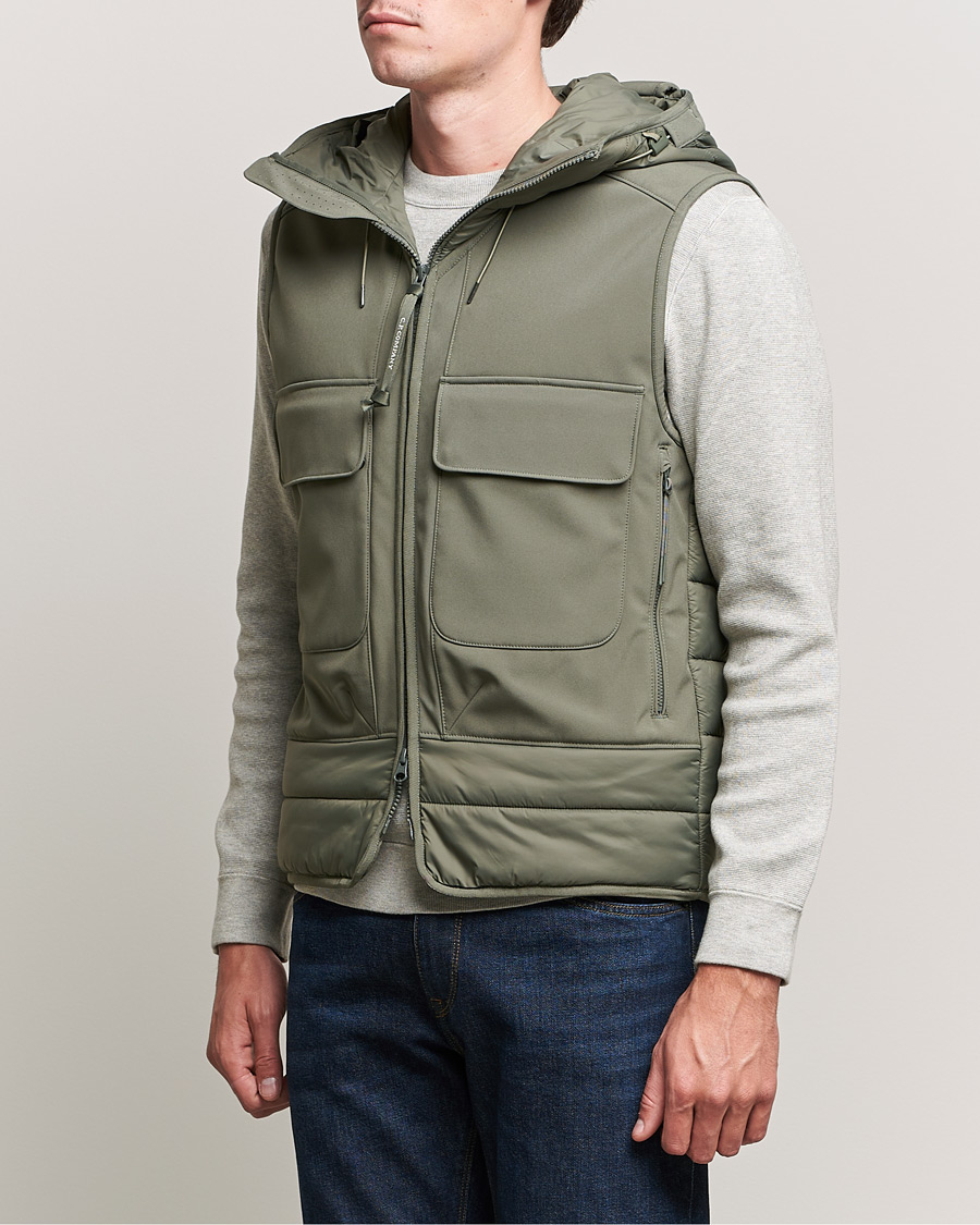 Herren | Jacken | C.P. Company | CP Shell - R Mixed Goggle Vest Green