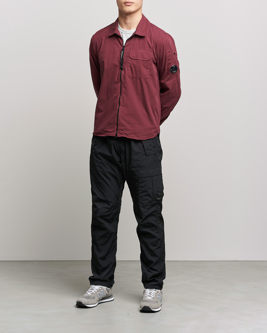 Herren | Hemden | C.P. Company | Garment Dyed Gabardine Overshirt WIne