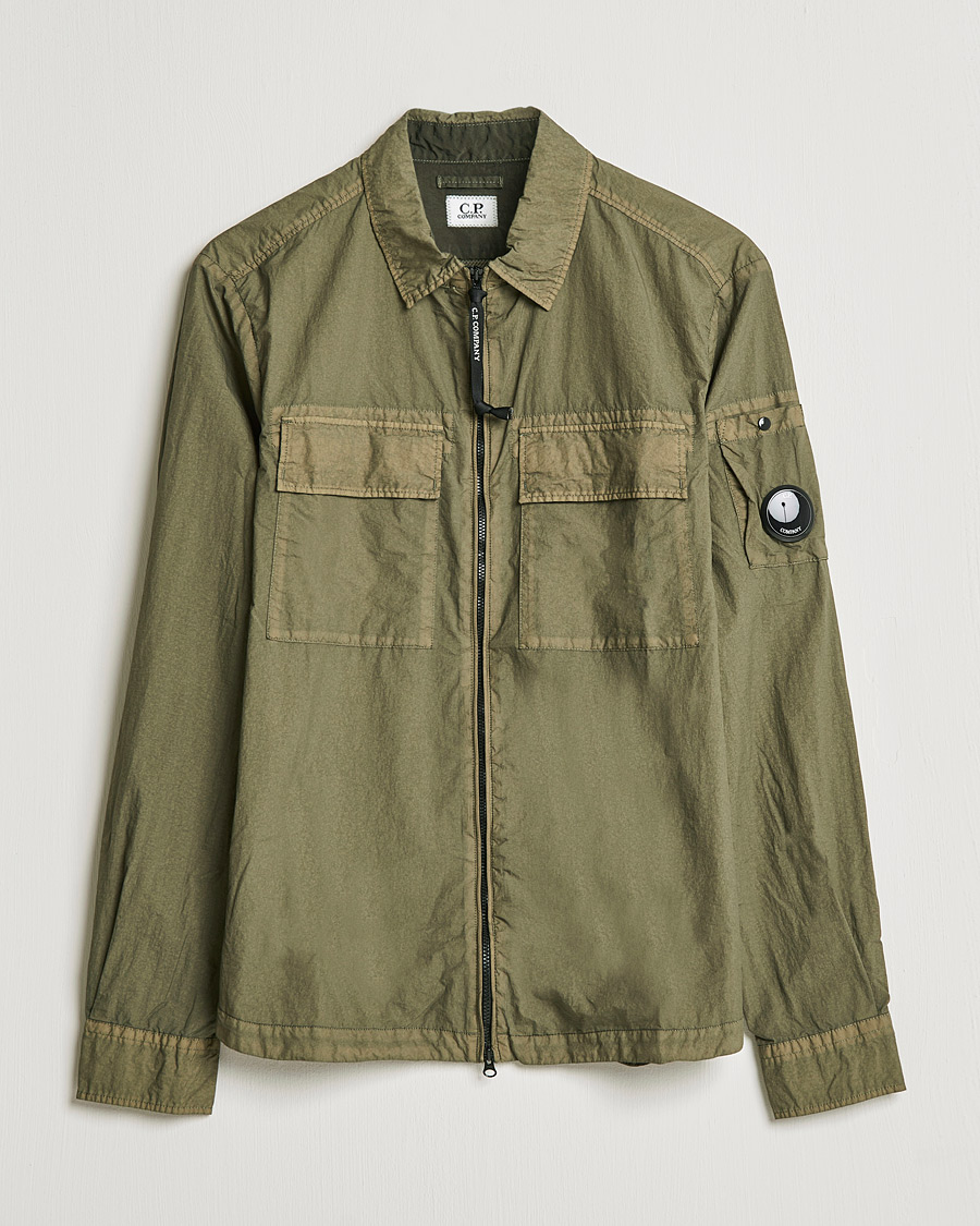 Herren | Hemden | C.P. Company | Taylon L Zip Overshirt Green