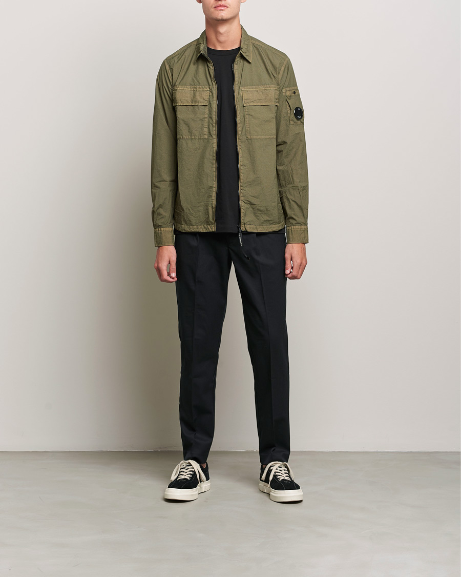 Herren | Hemden | C.P. Company | Taylon L Zip Overshirt Green