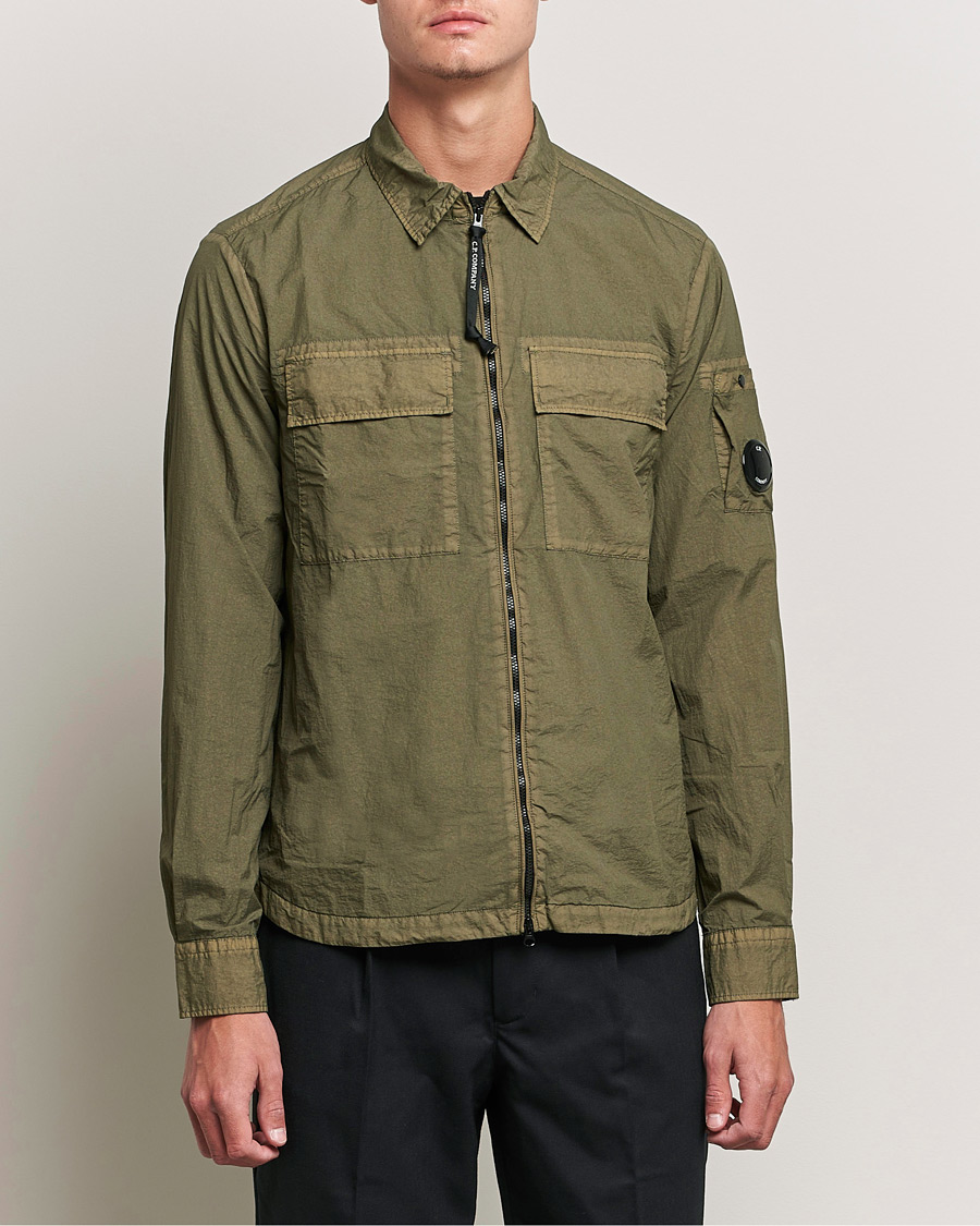 Herren | Hemden | C.P. Company | Taylon L Zip Overshirt Green