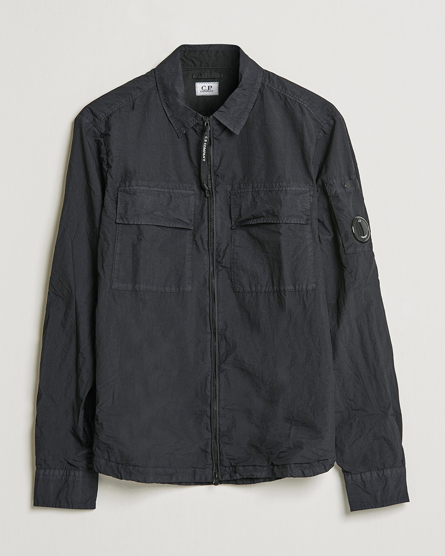 Herren | Hemden | C.P. Company | Taylon L Zip Overshirt Black