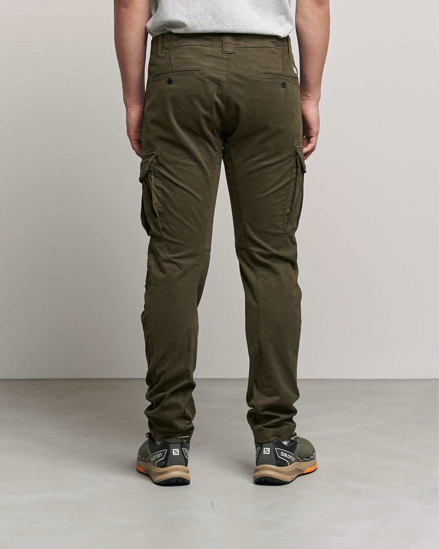 Herren | Hosen | C.P. Company | Stretch Satin Lens Cargo Pants Olive