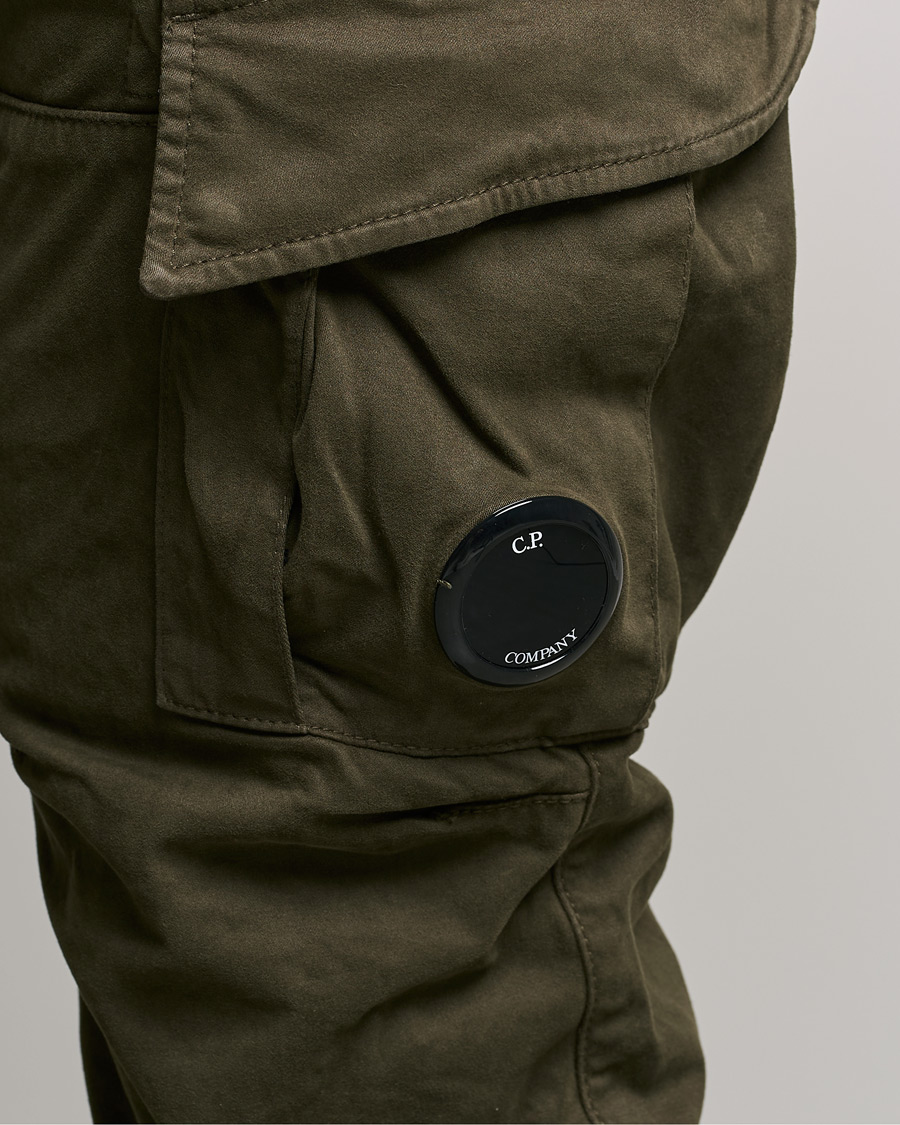 Herren | Hosen | C.P. Company | Stretch Satin Lens Cargo Pants Olive