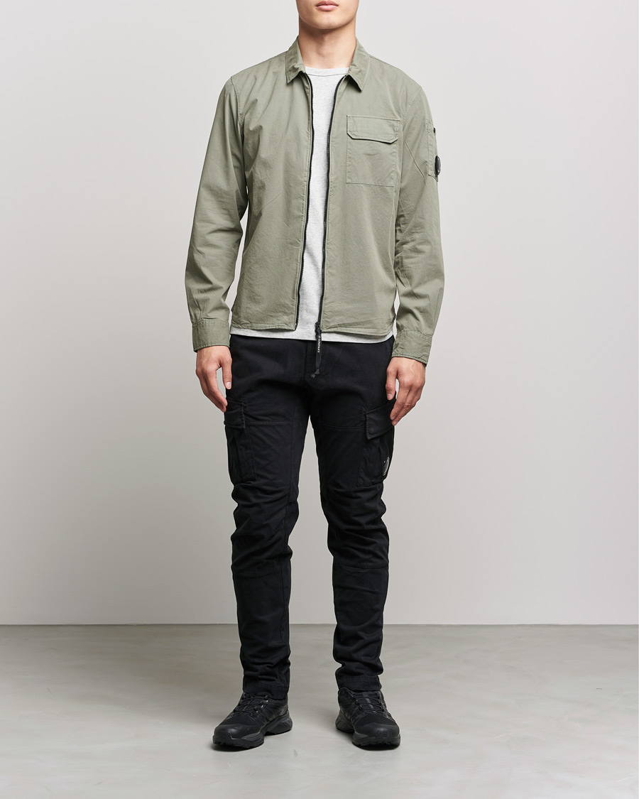 Herren | Hosen | C.P. Company | Stretch Satin Lens Cargo Pants Black