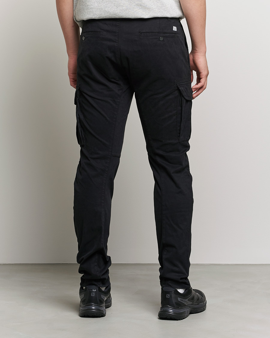 Herren | Hosen | C.P. Company | Stretch Satin Lens Cargo Pants Black