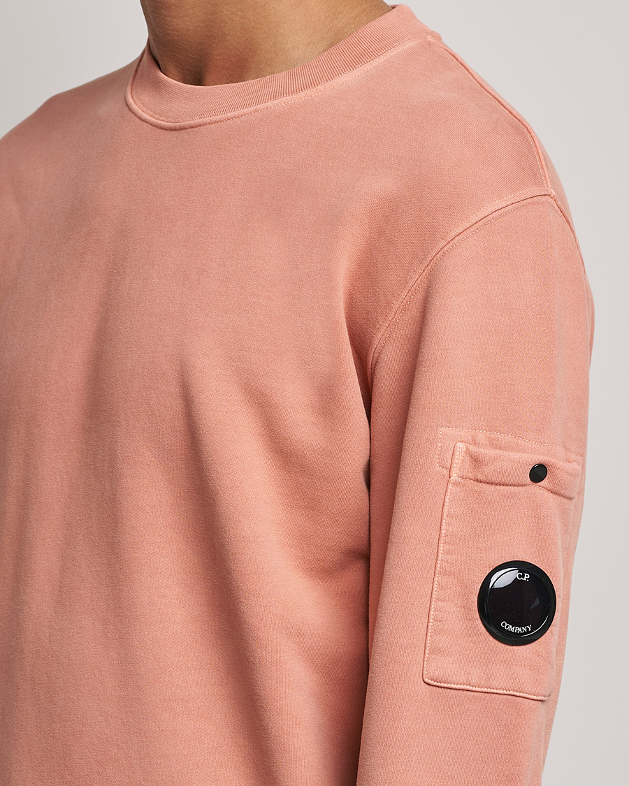 Herren | Pullover | C.P. Company | Brushed Emerized Diagonal Fleece Sweat Peach