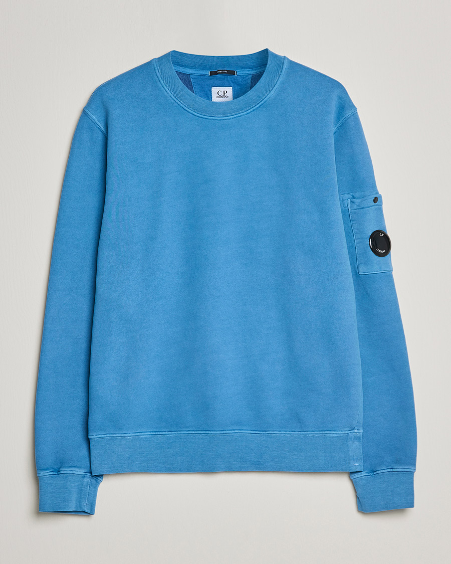 Herren | Pullover | C.P. Company | Brushed Emerized Diagonal Fleece Sweat Blue