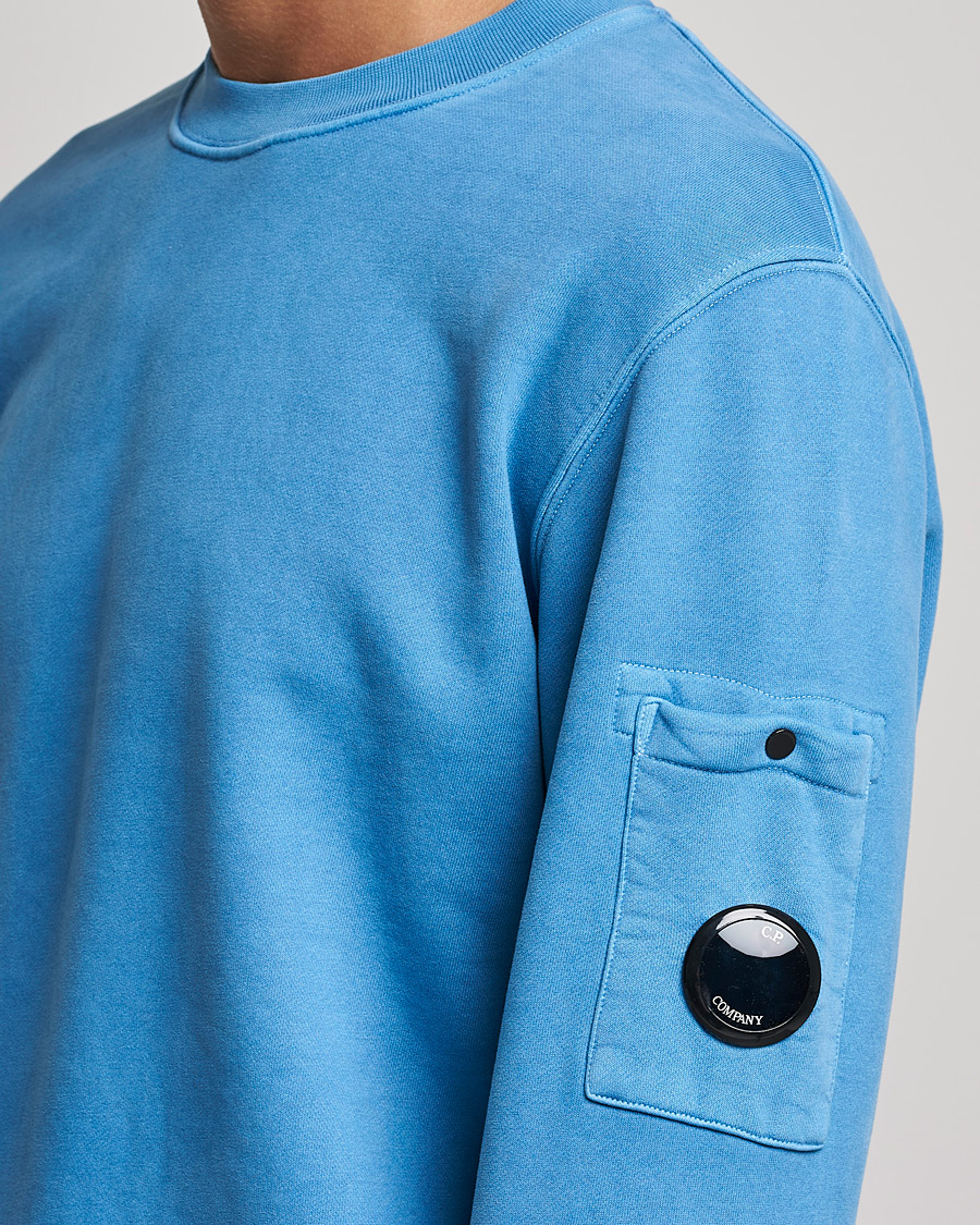 Herren | Pullover | C.P. Company | Brushed Emerized Diagonal Fleece Sweat Blue