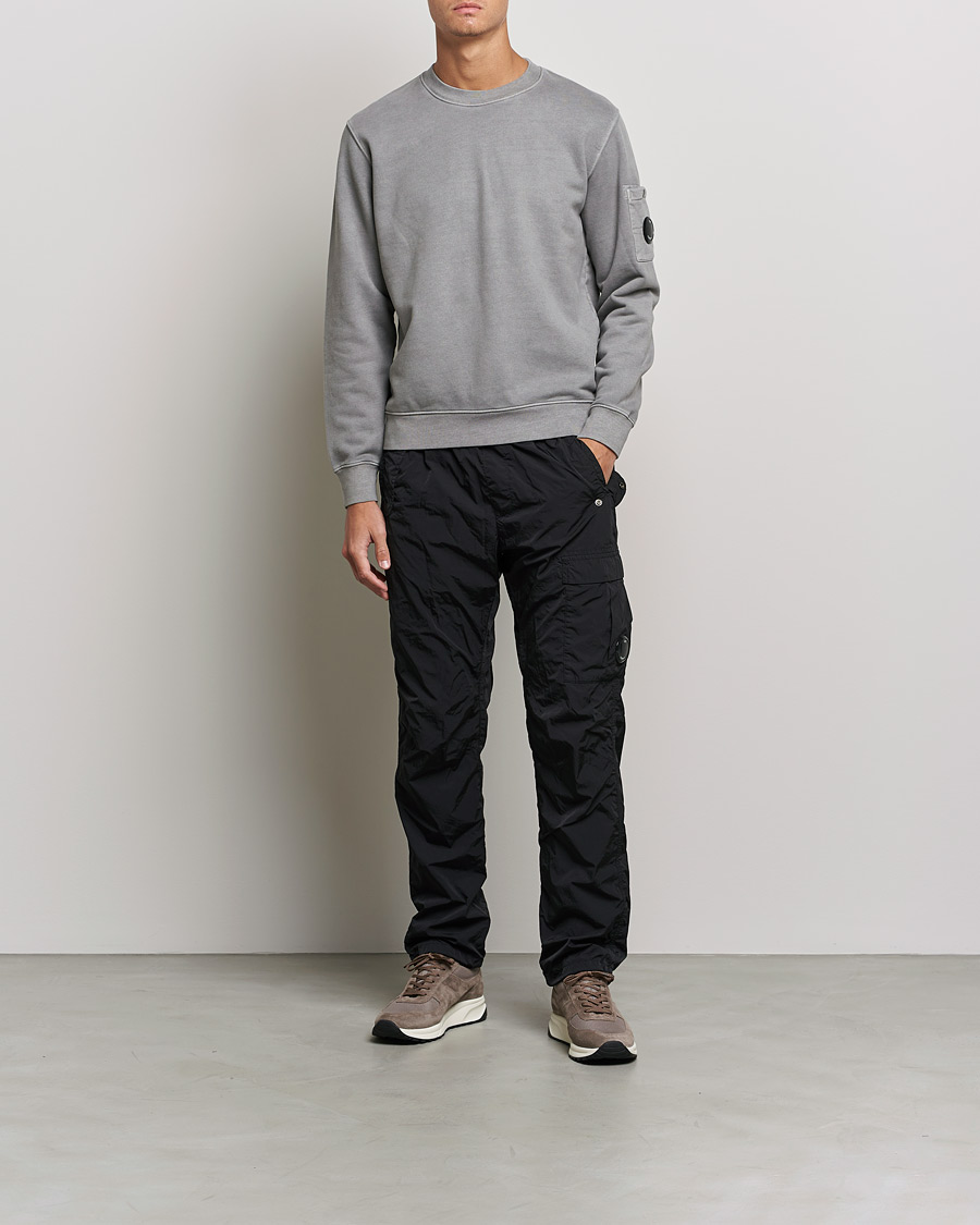 Herren | Pullover | C.P. Company | Brushed Emerized Diagonal Fleece Sweat Grey
