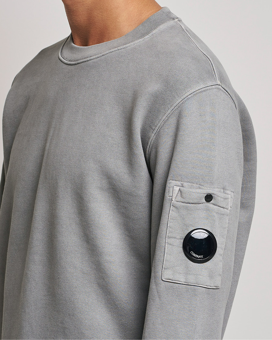 Herren | Pullover | C.P. Company | Brushed Emerized Diagonal Fleece Sweat Grey
