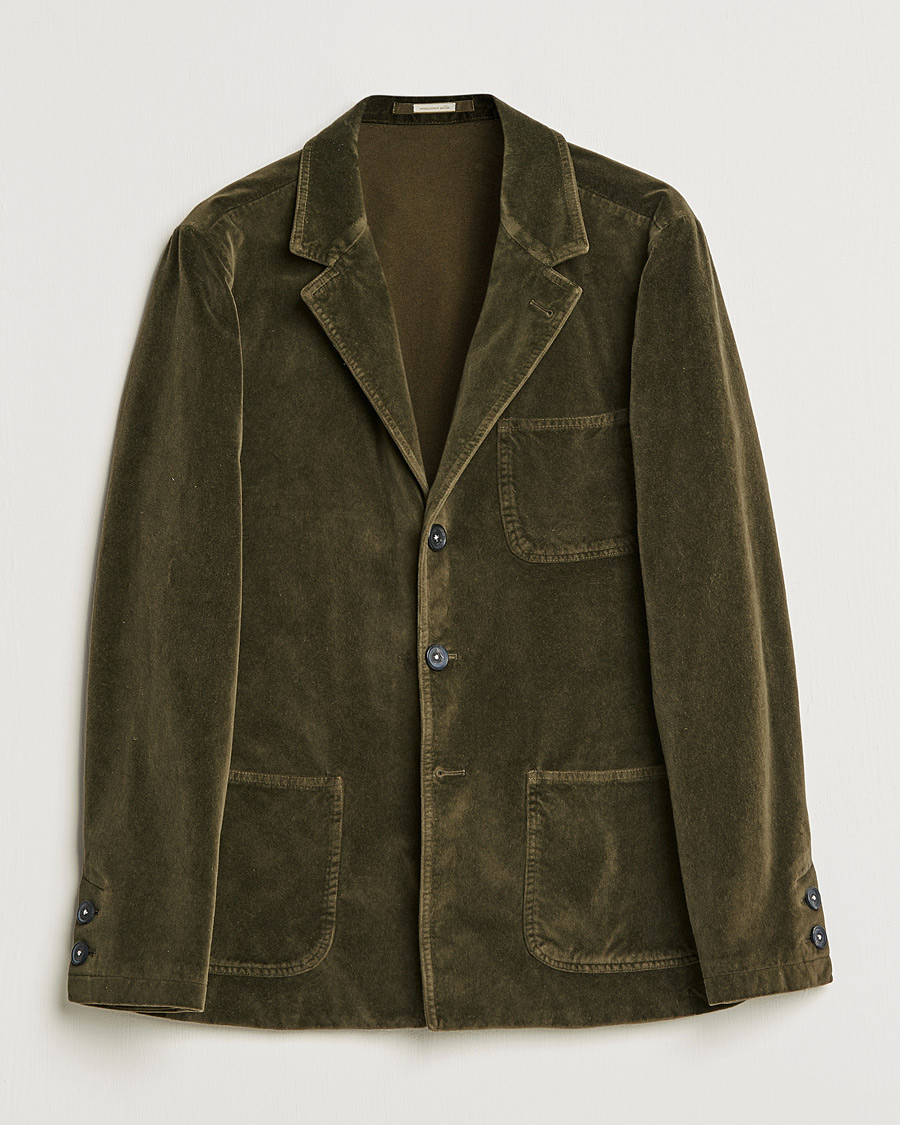 Herren | Sakkos | Massimo Alba | Baglietto Velvet Jacket Military
