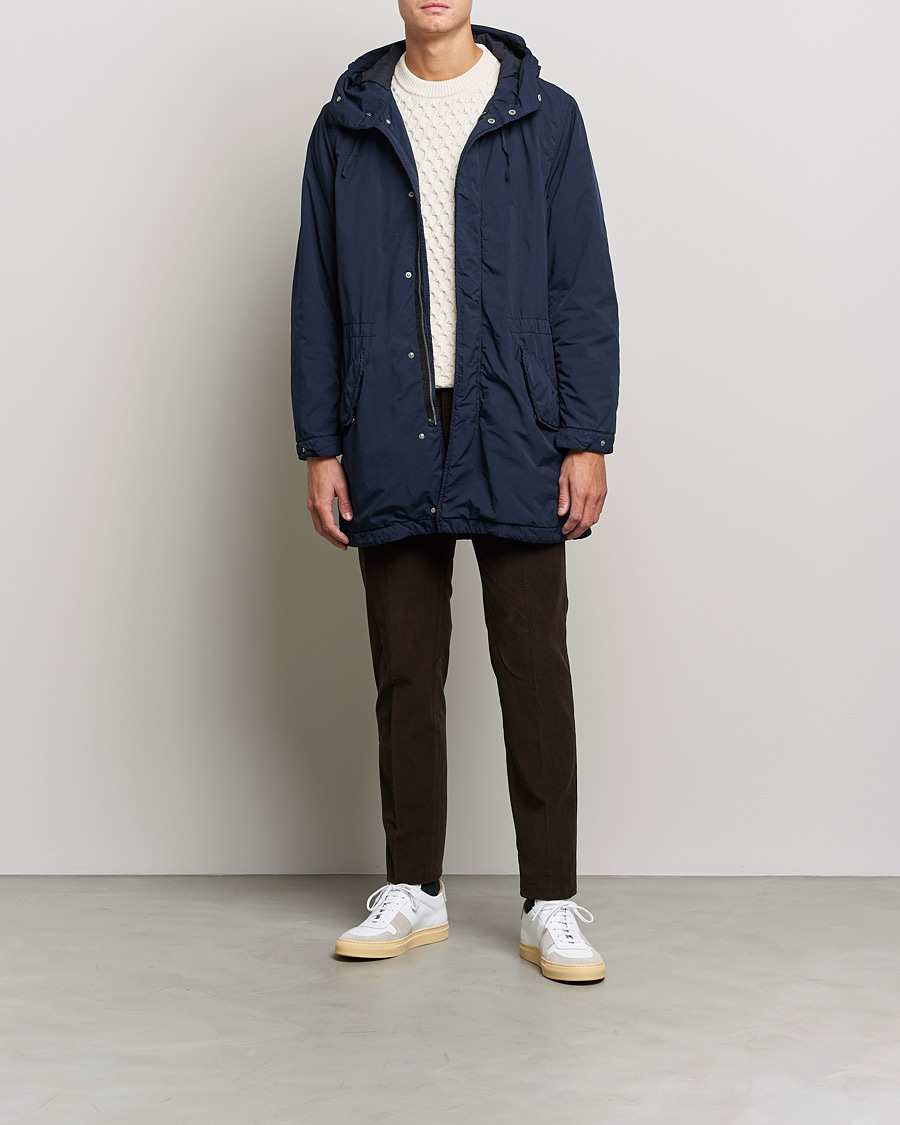 Herren | Jacken | Aspesi | Parkettone Garment Dyed Jacket Navy