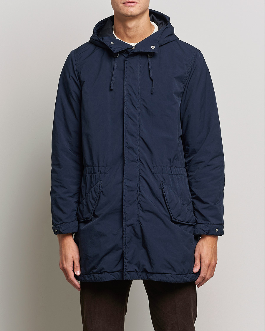 Herren | Jacken | Aspesi | Parkettone Garment Dyed Jacket Navy