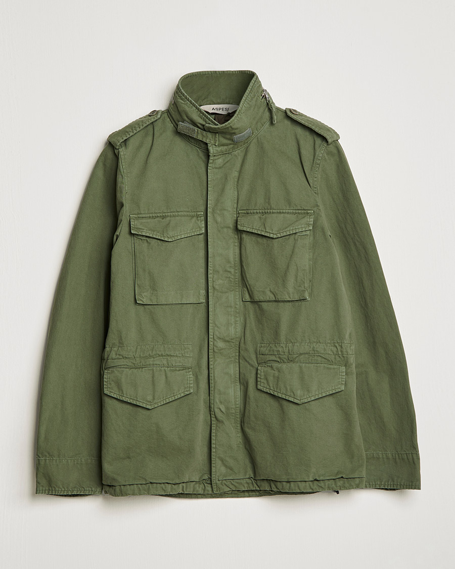 Herren | Jacken | Aspesi | Minifield Cotton Jacket Sage