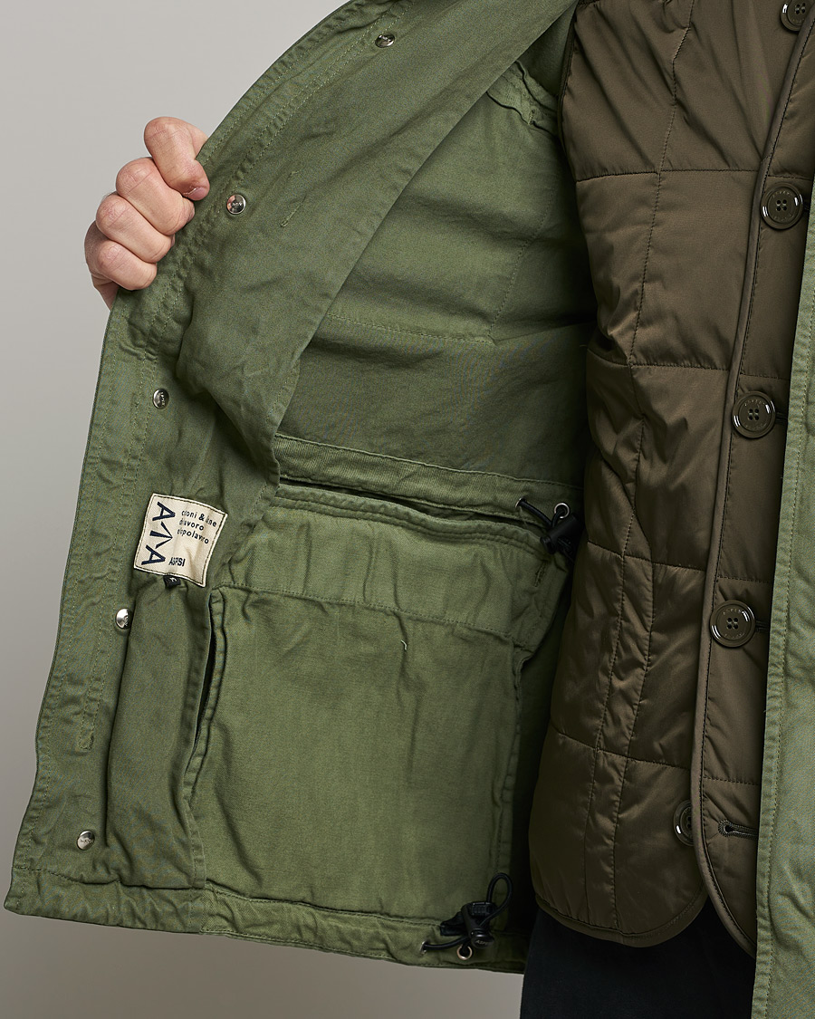 Herren | Jacken | Aspesi | Minifield Cotton Jacket Sage