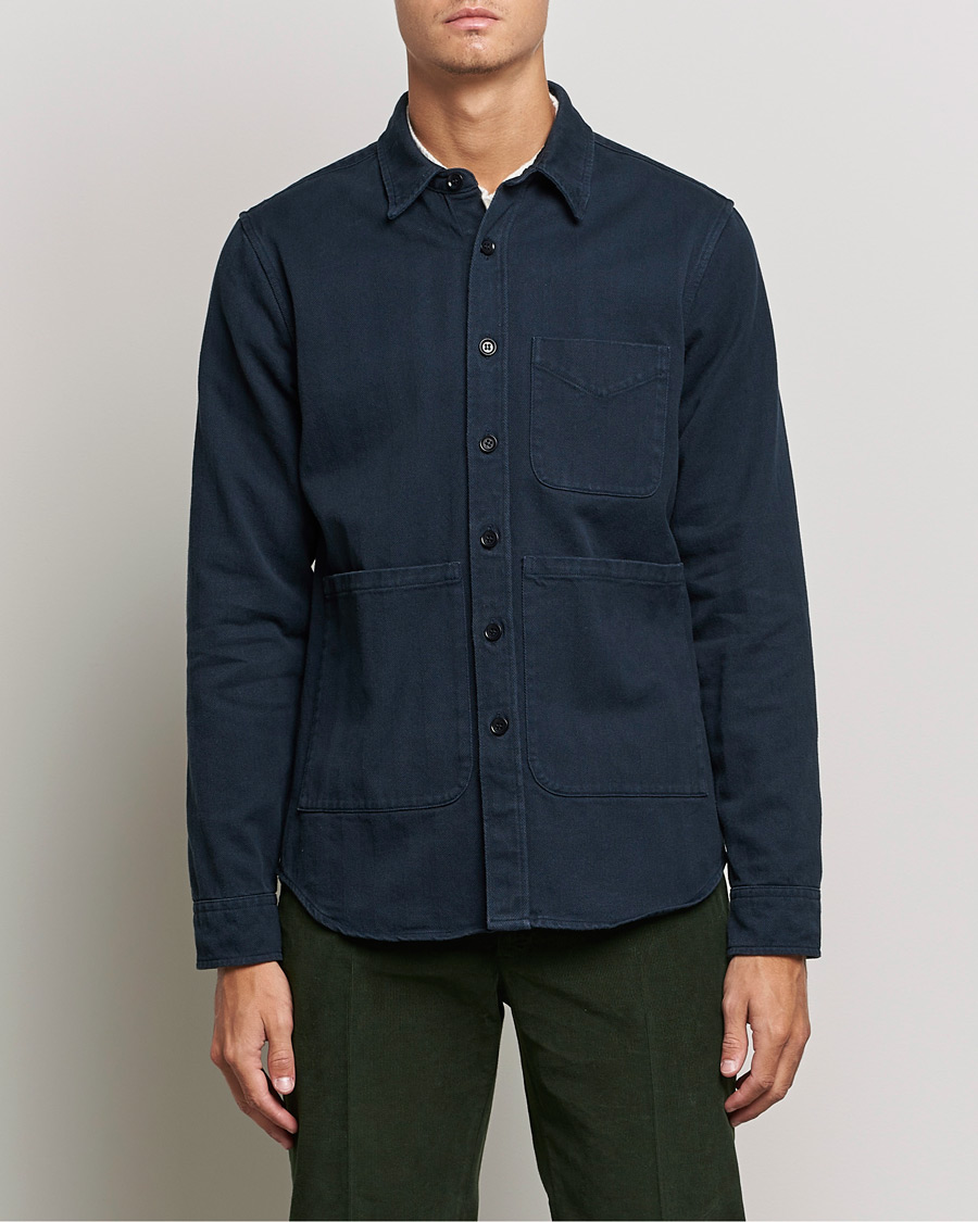 Herren | Hemden | Aspesi | Utility Shirt Navy