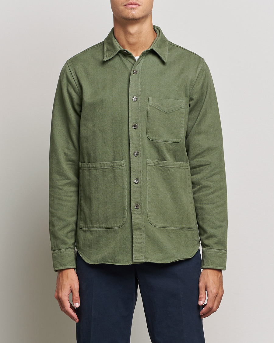 Herren | Hemden | Aspesi | Utility Shirt Sage