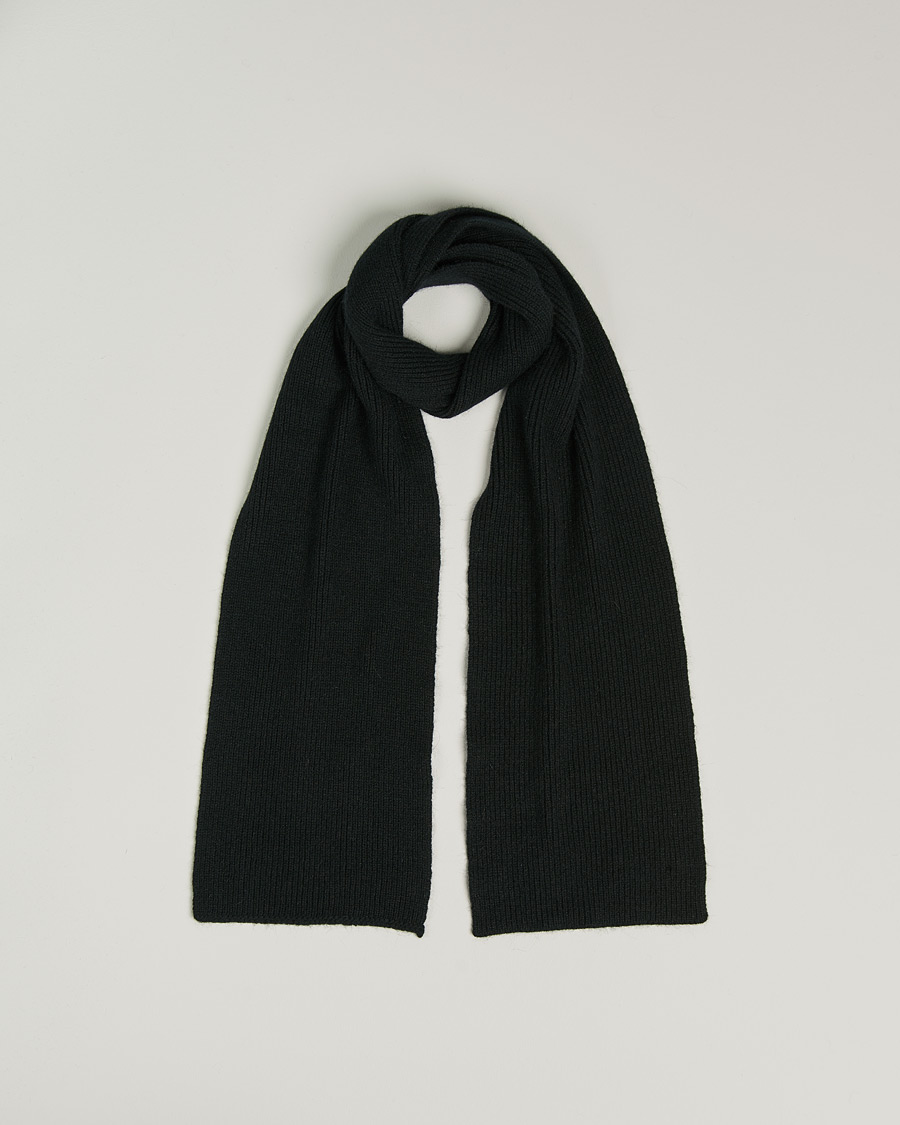 Herren | Schals | Le Bonnet | Lambswool/Caregora Scarf Onyx