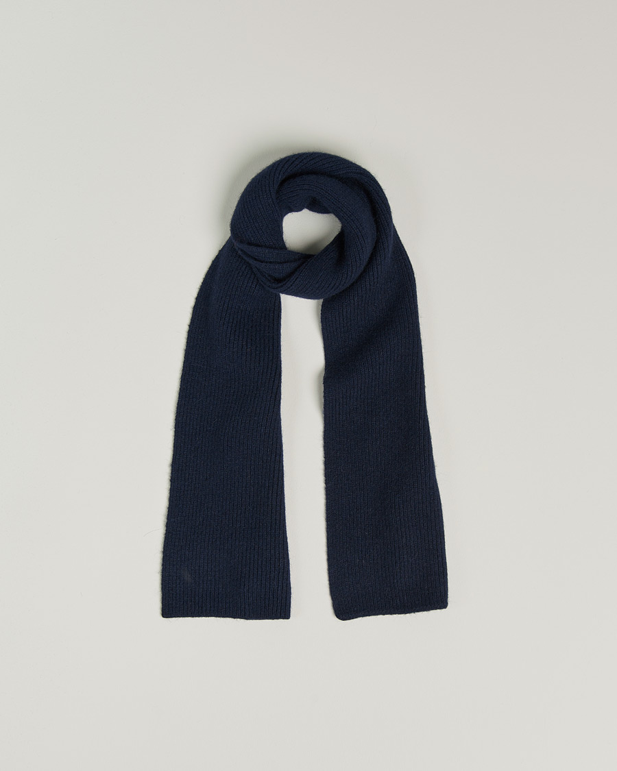 Herren | Schals | Le Bonnet | Lambswool/Caregora Scarf Midnight