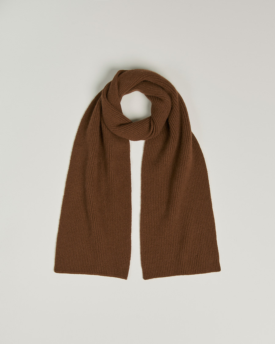 Herren | Schals | Le Bonnet | Lambswool/Caregora Scarf Walnut