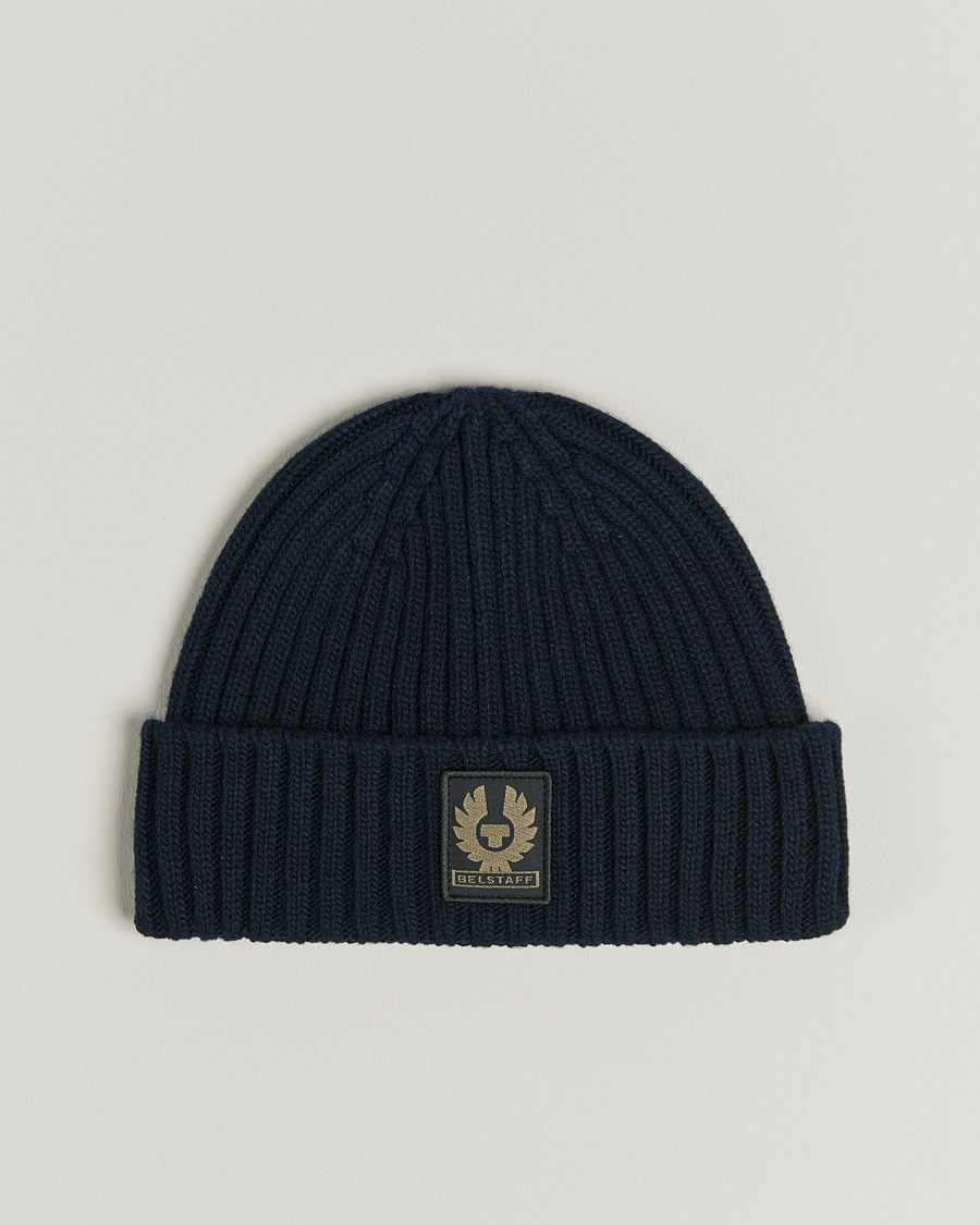 Herren | Belstaff Watch Wool Beanie Dark Navy | Belstaff | Watch Wool Beanie Dark Navy