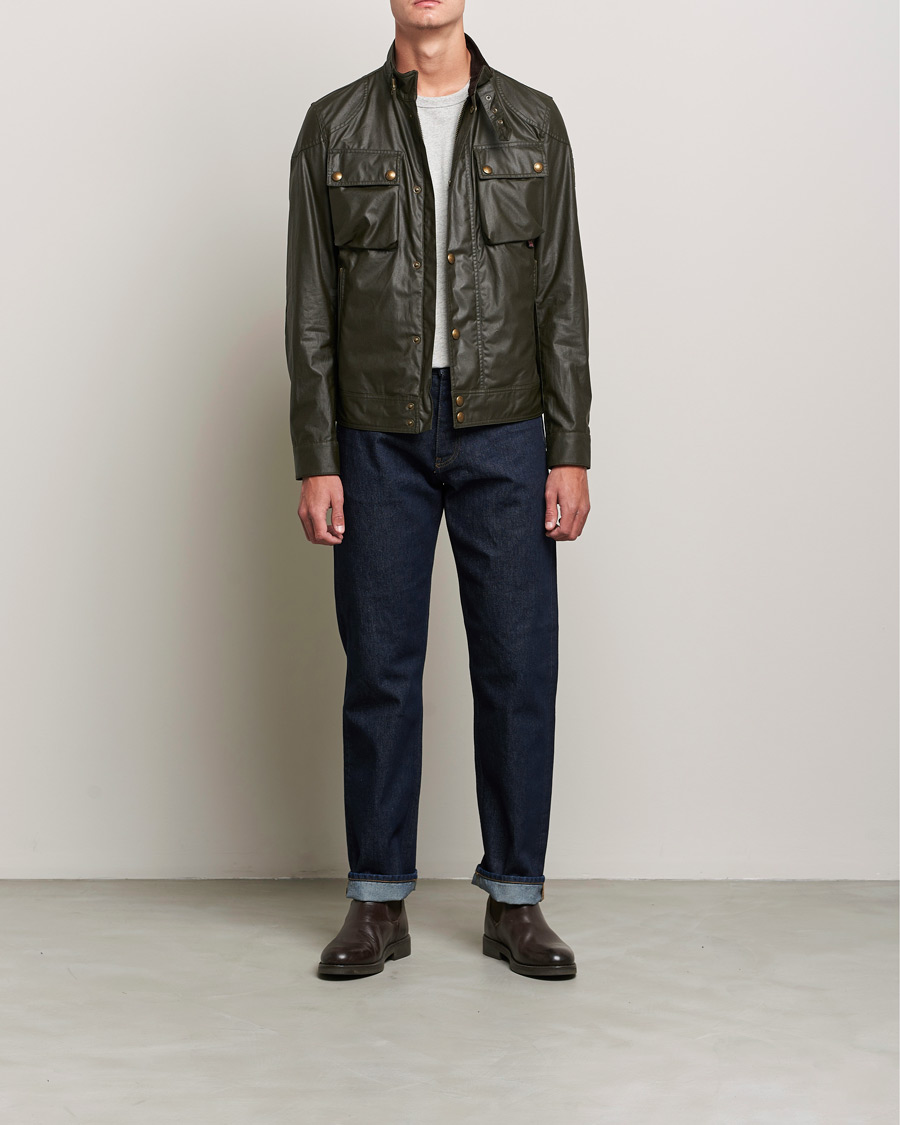 Herren | Jacken | Belstaff | Racemaster Waxed Jacket Faded Olive