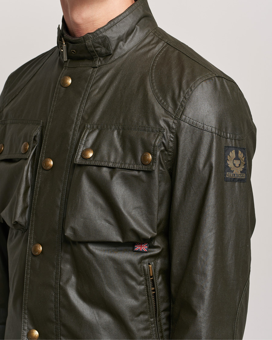 Herren | Jacken | Belstaff | Racemaster Waxed Jacket Faded Olive
