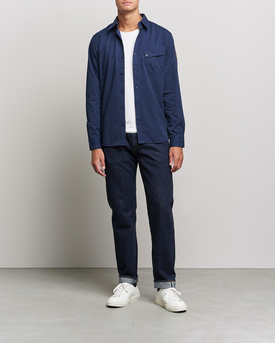 Herren | Hemden | Belstaff | Pitch Cotton Pocket Shirt Deep Navy