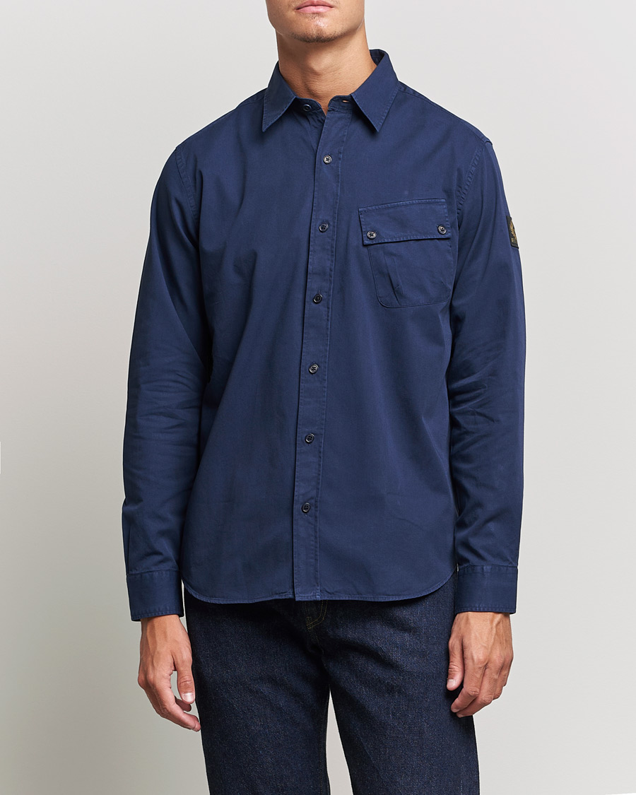 Herren | Hemden | Belstaff | Pitch Cotton Pocket Shirt Deep Navy