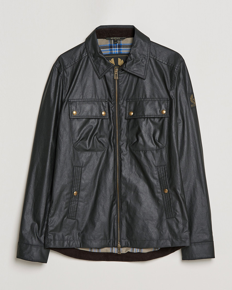 Herren | Jacken | Belstaff | Tour Waxed Shirt Jacket Black