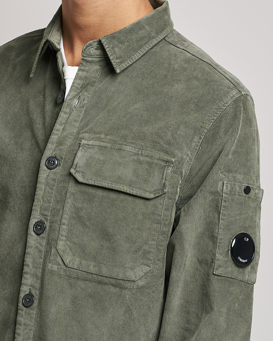 Herren | Hemden | C.P. Company | Corduroy Lens Overshirt Olive